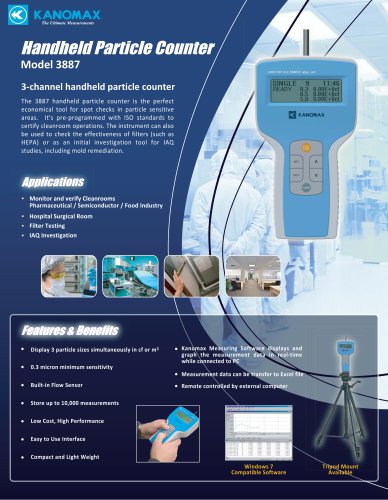 Handheld Particle Counter Model 3887