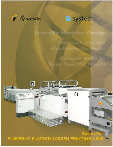 fineprint flatbed screen printing line