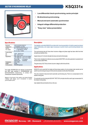 SECTOR SYNCHRONISING RELAY