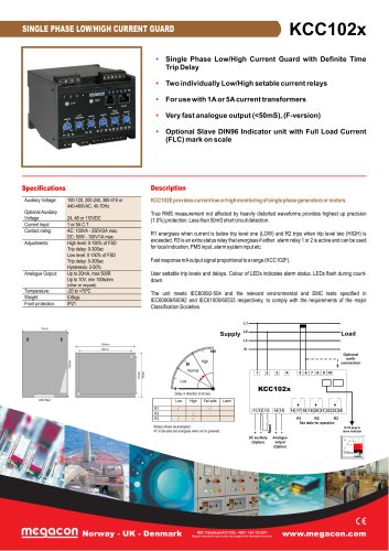 SINGLE PHASE LOW/HIGH CURRENT GUARD