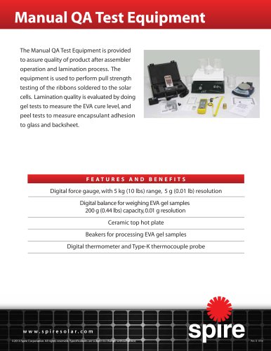 Manual QA Test Equipment