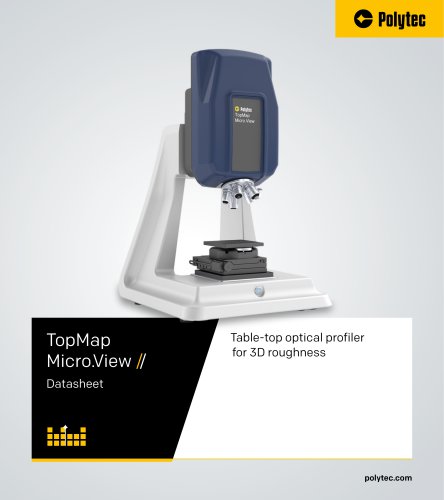 Datasheet TopMap Micro.View // Table-top 3D profiler for roughness & texture