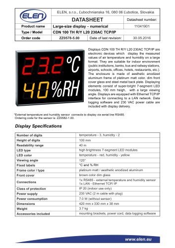 CDN 100 TH R/Y  L20 230AC TCP/IP