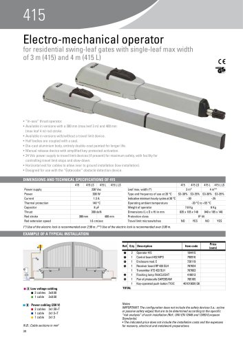 Automated systems for gates and barriers  415