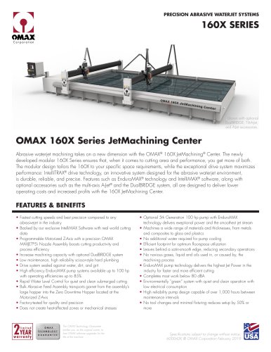 OMAX 160X Series JetMachining Center