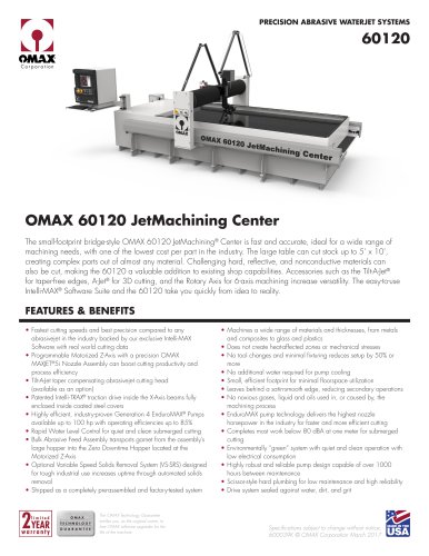 OMAX 60120 JetMachining Center