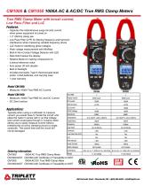 CM1000 & CM1050 1000A AC & AC/DC True RMS Clamp Meters