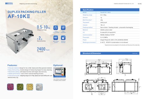 Dual Packing Filler AF-10K II