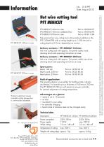 PFT MINICUT hot wire cutting tool