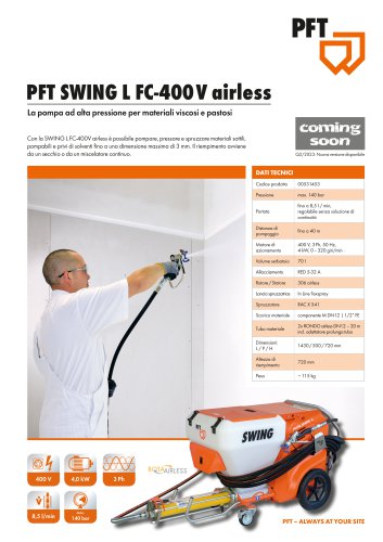 PFT Swing airless 400V