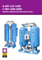 Heatless regenerated adsorption dryers - B-DRY, F-DRY