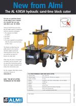 The AL 43KSH hydraulic sand-lime block cutter