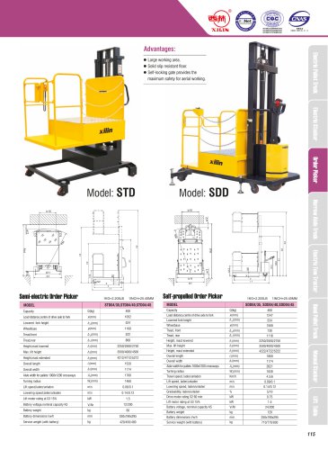 XILIN / Electric High Level Order Picker / STD SDD