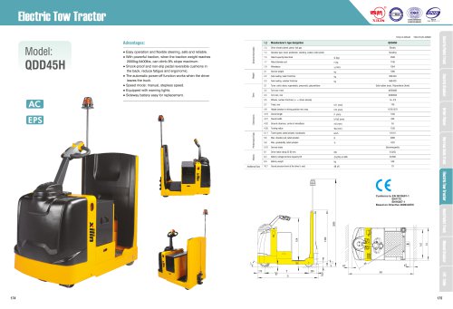 XILIN / Electric Tow Tractor / QDD45H