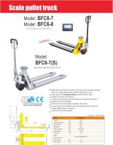 XILIN Scale Pallet Truck (BFC6-7/BFC6-8) for Material Handling