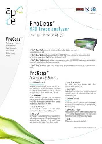 ProCeas® H2O Trace analyzer