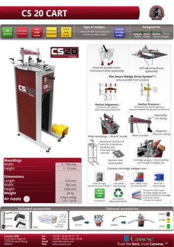 CS 20 CART : Pneumatic underpinner with powerful clamps