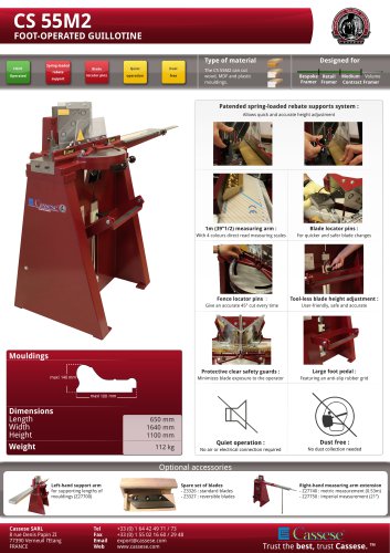 CS55M2 - FOOT OPERATED GUILLOTINE (CHOPPER)