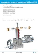 Accessories for HSG, KSH, HSGK and DSH