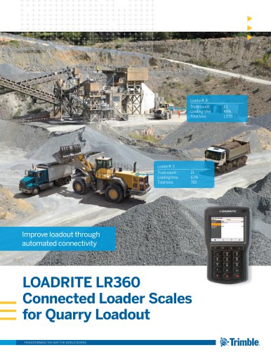 LOADRITE LR360 Connected Loader Scales for Quarry Loadout