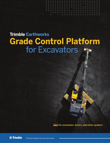 Trimble Earthworks Grade Control Platform for Excavators