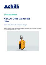 ABACO Little Giant slab lifter