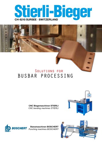 Busbars - bending machines