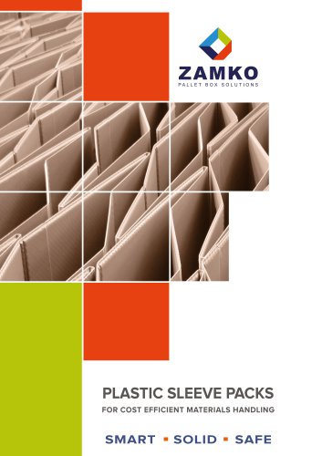 ZAMKO Plastic Sleeve Packs Brochure