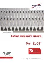 Slotted wedge wire screens