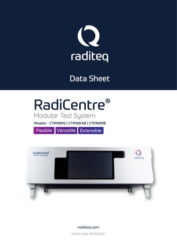 Data Sheet - RadiCentre - Modular Test System