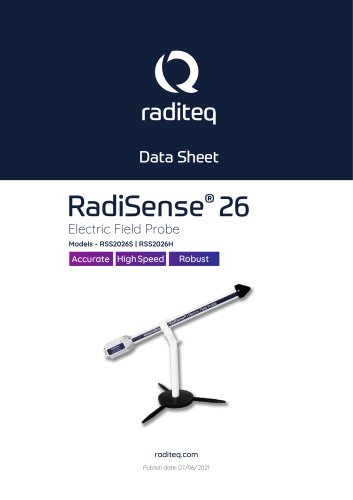 Data Sheet - RadiSense 26 - Electric field probe