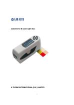 Colorimeter & Color Light Box