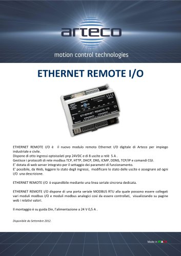 Modulo Ethernet Remote I/O