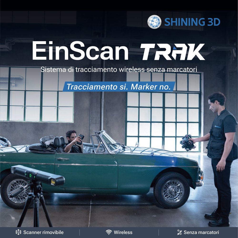 EinScan Trak | Sistema di tracciamento wireless senza marcatori - SHINING 3D
