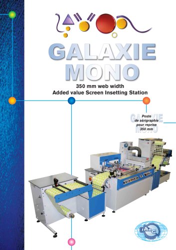 Flat bed silkscreen press GALAXIE MONO