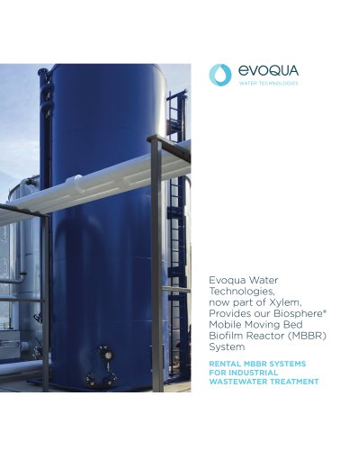 Evoqua Water Technologies, now part of Xylem, Provides our Biosphere&reg; Mobile Moving Bed Biofilm Reactor (MBBR) System