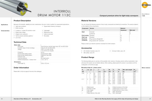 Interroll Drum Motor 113C