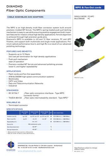 MPO & Fan-Out cords