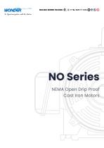 NO Series NEMA Open Drip Proof Cast Iron Motors