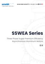 SSWEA Series (IE4) Super Premium Efficiency Three Phase Asynchronous Induction Aluminum Motor