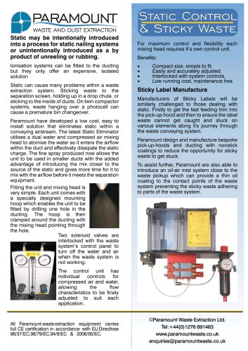 Static Control ET Sticky Waste