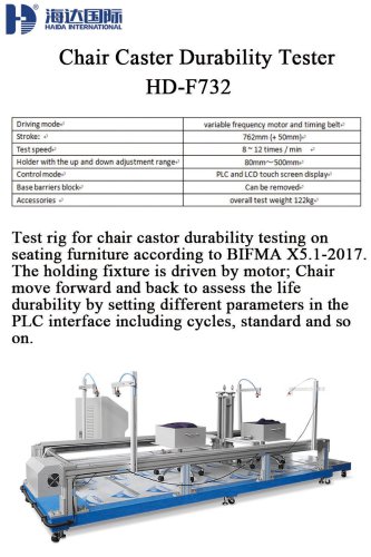 Chair Caster Durability Tester