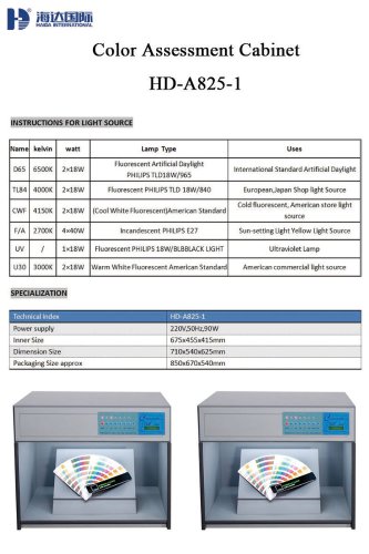 Color Assessment Cabinet