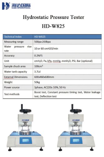 Hydrostatic Pressure Tester