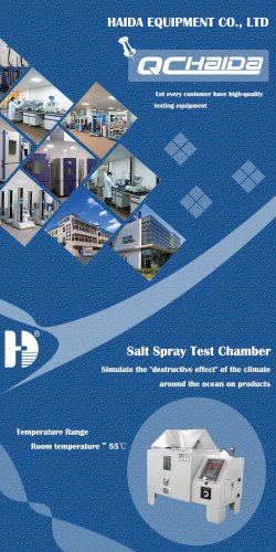 Salt spray test chamber