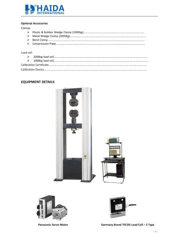 Universal testing machine / Tensile strength tester