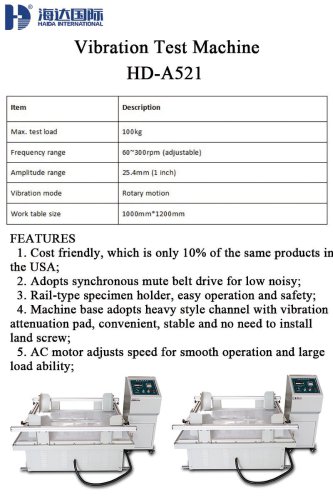 Vibration Test Machine