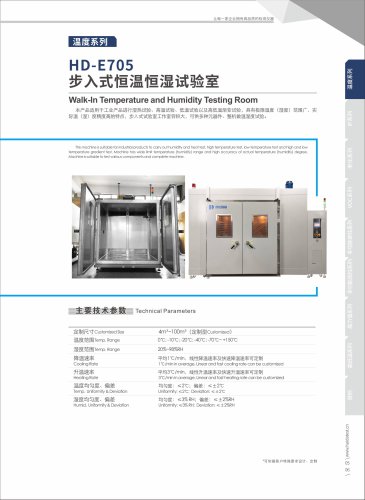 Walk-in Temperature and Humidity Testing Room