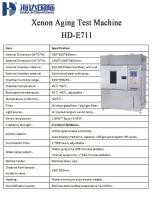 Xenon Aging Test Machine