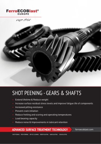 Shot penning - Gears & Shafts